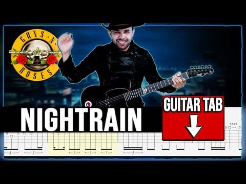 【guns N' Roses】[ Nightrain ] Cover Dotti Brothers | Lesson | Guitar Tab