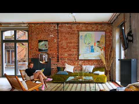 A Vintage Industrial Loft Apartment Tour | Interior Design