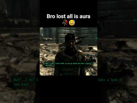 Stealing an NPC's aura 😅💀#fallout