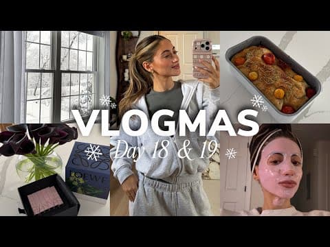 Vlogmas Day 18 & 19 ❅ Snow Day, Sourdough Fail, Relaxing & Cooking