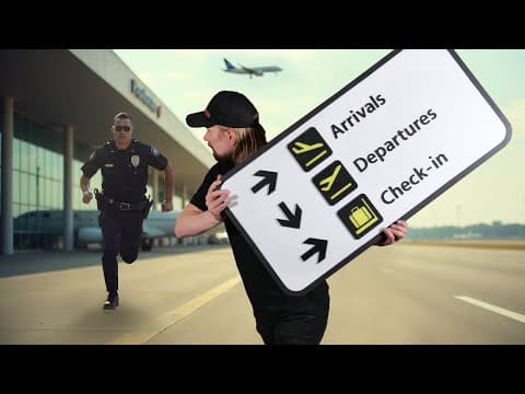 I Took An Airport Sign... And Security Went Crazy!