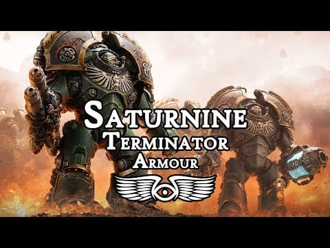 The History Of Saturnine Terminator Armour (warhammer 40,000 & Horus Heresy Lore)