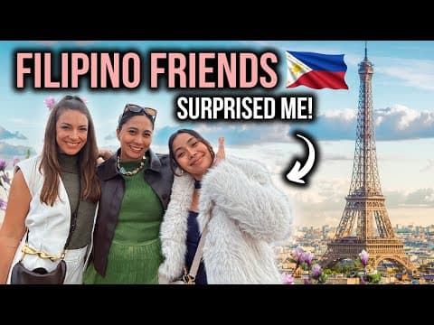 FILIPINO Friends SURPRISED me in Europe! 🥺 Paris Travel Vlog 🇫🇷