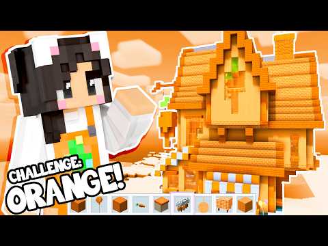 🧡i Built An Orange Cafe In Minecraft!