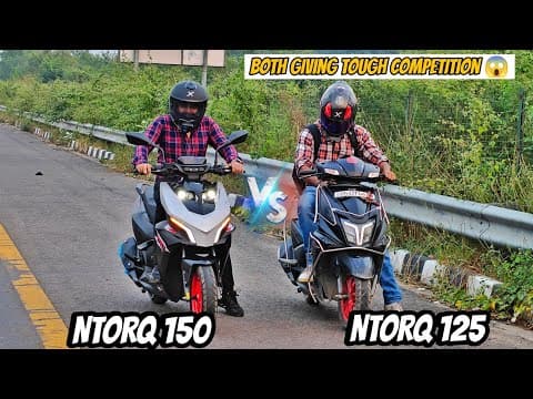 Ntorq 150 Vs Ntorq 125 – Drag Race 🔥 Power Difference Real Test!