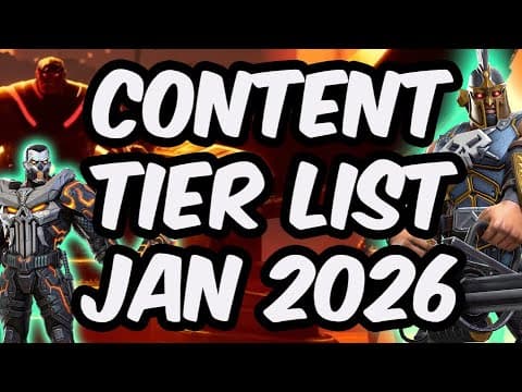 Seatin's Content Tier List January 2026 - All Content Ranked Guide - Marvel Contest Of Champions