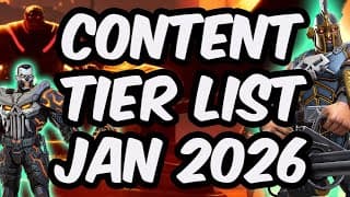 Seatin's Content Tier List January 2026 - All Content Ranked Guide - Marvel Contest Of Champions