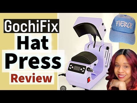 Gochifix Hat Press Review + $1 Iron-on Vs. Iron On Vinyl Challenge