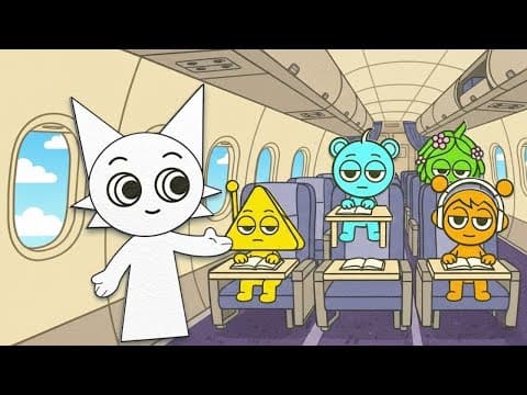 Sprunki Go Back To School… By Plane! 🚌✈️📘 Paper Sprunki School Adventure