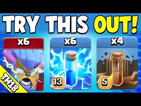 Super Yeti Zapquake Is Super Strong! Easy Th18 Attack Strategy (clash Of Clans)
