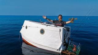 I Built And Spent 4 Days On The Water In The World's Tiniest Houseboat