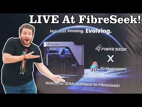 Continuous Carbon Fiber 3d Printing! Touring Fibreseek Live