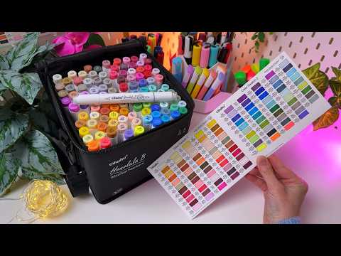 Ohuhu 104 Markers ✨ Swatch With Me ☺️ Asmr No Talking