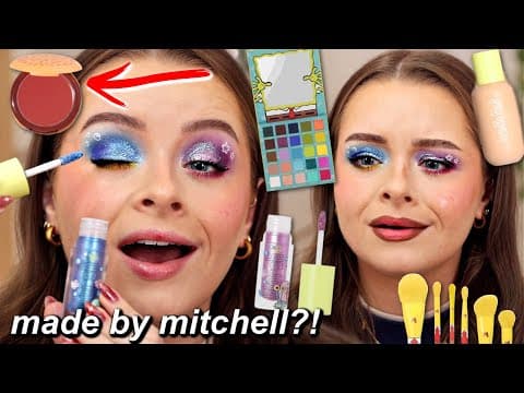 Full Face Of Made By Mitchell!!! Testing The New Spongebob Collection!!
