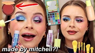 Full Face Of Made By Mitchell!!! Testing The New Spongebob Collection!!