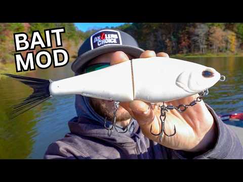 Simple Glide Bait Mod To Catch More Fish || Berkley Chop Block Hook Harness Mod