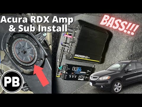 2007 - 2012 Acura Rdx Amp And Sub Install