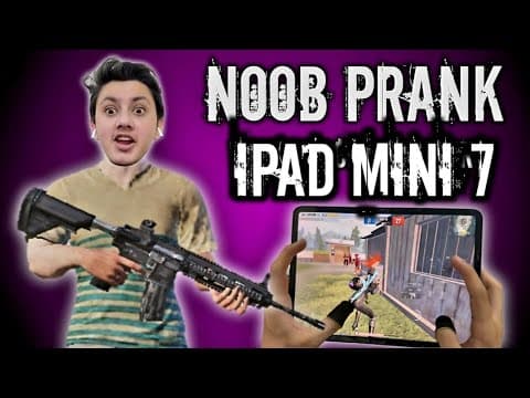 Noob Prank Gone Wrong 🤣 Ipad Mini 7 Handcam | Pubg Mobile