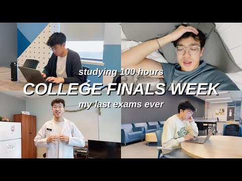 College Finals Week | Studying 100 Hours For My Last Exams Of University *never Giving Up In School*