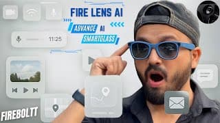 Fire Lens Ai Smart Glasses - Unboxing & Detailed Review⚡️sony Camera & Chat Gpt Fire Lens Ai Glasses