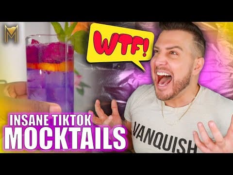Bartender Reacts To Insane Tiktok Mocktails!