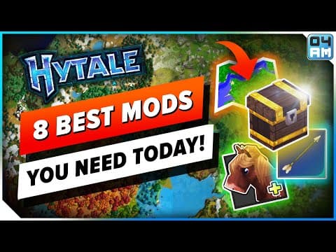 Hytale 8 More Essential Mods You Need In Hytale: Better Map, Combat & More!