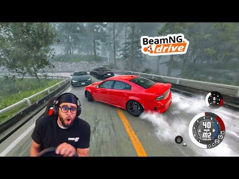 Driving The Loudest Hellcat On The Tightest Japanese Road | Beamng.drive