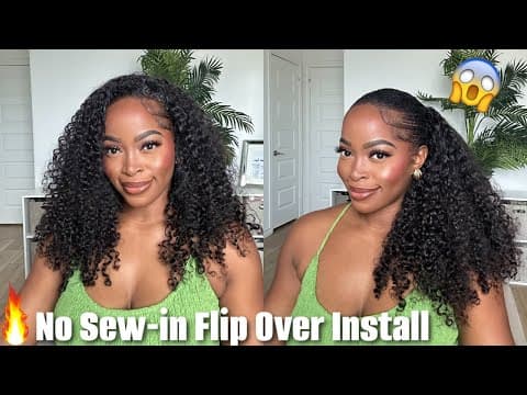 Forget Sew-ins‼️ Flip Over Sew In 👀 With 3 In 1 Half Wig Install!😻you Need This One! 🔥ft. Isee Hair