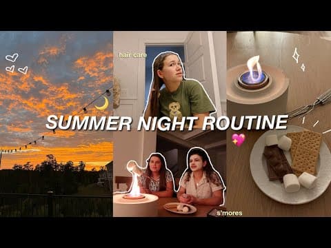 Summer Night Routine 🌸 2024