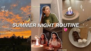 Summer Night Routine 🌸 2024