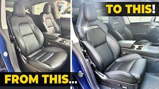 Tesla Seats Upgrade From Sad To Plaid! (diy Evoffer Install)
