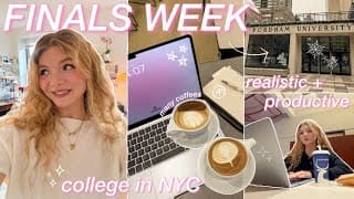 Study Vlog: Final Exams Week @ Fordham Uni 📚 Productive & Realistic Week In My Life Living In Nyc