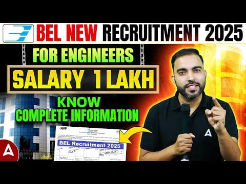 Bel New Recruitment 2025 | For Engineers | Salary ₹1 Lakh | Complete Info By Rk Sir