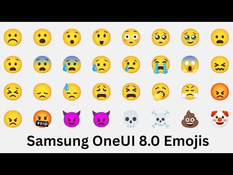 Samsung Oneui 8.0 Emojis (android 16)