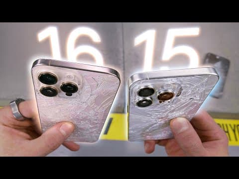 Iphone 16 Pro Max Vs 15 Pro Max Drop Test! 50% Tougher Glass?