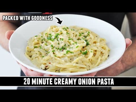 Creamy Onion Spaghetti | Possibly The Best 20 Minute Pasta Recipe