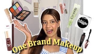 Doing One Brand Makeup *mars Cosmetics* || *trying It For The First Time*  ♥️