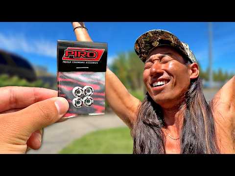 Surprising Him With New Fingerboard Wheels