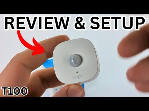 Tapo Motion Sensor Review, Setup, & Demo - T100