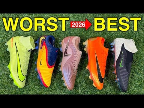 Ranking 2026 Elite Nike Football Boots From Worst To Best