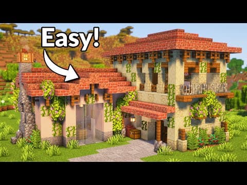 Minecraft: How To Build An Easy Spanish Villa