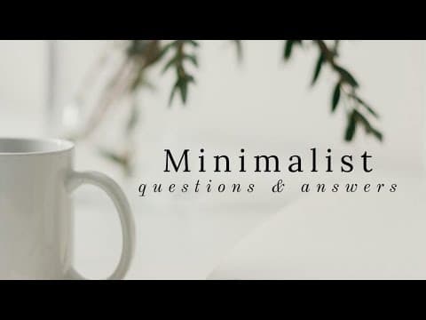 Minimalist Q&a | Rebranding, Misconceptions & Staying Motivated