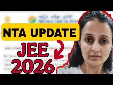 ‼️nta Removes Calculator #jee2026  + Roadmap 1st Attempt