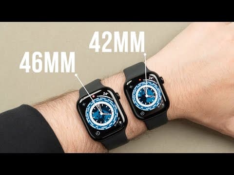 Apple Watch Series 10 - Size Comparison On Wrist! (42mm Vs 46mm)