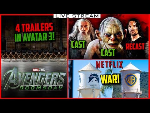 🔴 Avengers Doomsday 4 Trailers?! Aragorn Recast In Tlor Hunt For Gollum & Netflix Buys Wb!! Pt 2