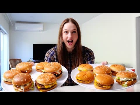 Dozen Mcdonald's Burger Challenge