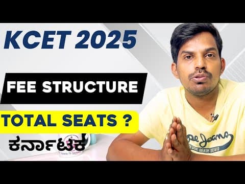 Kcet 2025 Seat Matrix + Fees | Govt & Private Colleges | All Categories