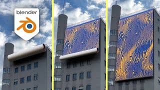 How To Banner Unroll Simulation In Blender!