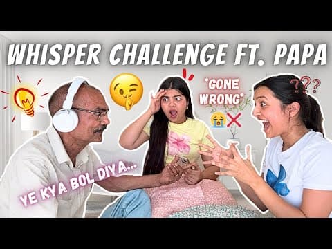 Whisper Challenge With Papa & Gungun😂🤣😍✨it Was So Much Fun🤣🤣❤️✨||yashasvi Rajpoot||