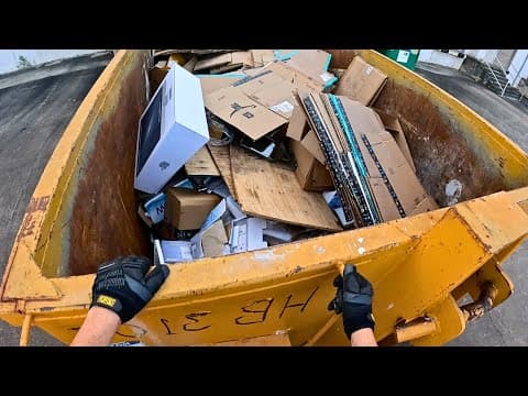 Dumpster Diving "the Sun Is Gone But I Have A Light"